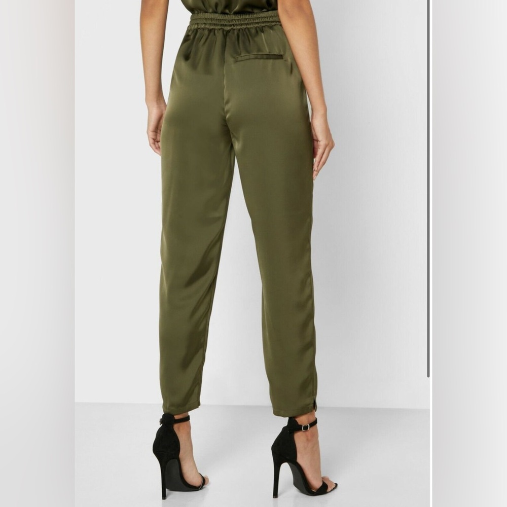 Ted Baker satin khaki utility style jogger